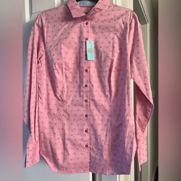 Hawes and Curtis cotton fitted shirt UK size 16 - Picture 2 of 6